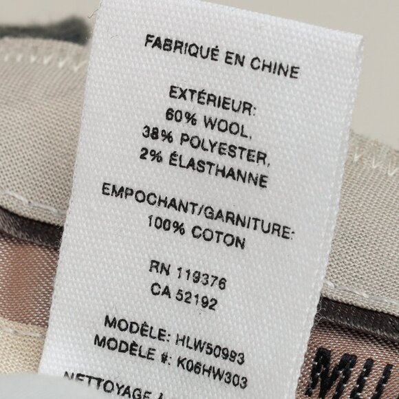 Helmut Lang AW/20 Light Grey Melange Tela Suiting Trouser Skirt - Picture 14 of 15